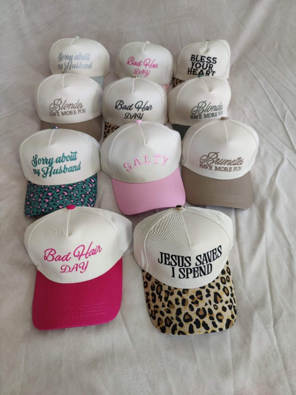 Zenana Set of 12 Funny Trucker Hats – New Boutique Lot